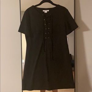 Glamorous black dress a-line